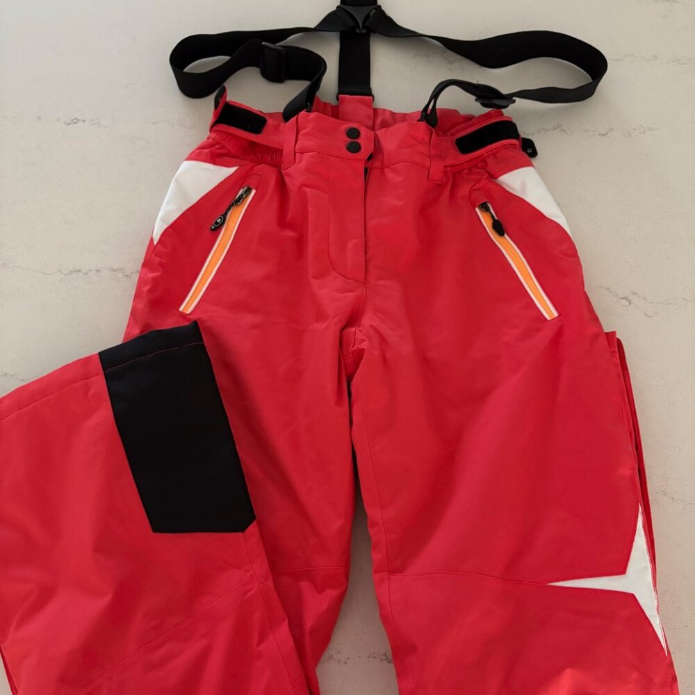 Killtec Women's Ski Pants Size6 Coral/Red Waterproof Windproof Breathable Level3